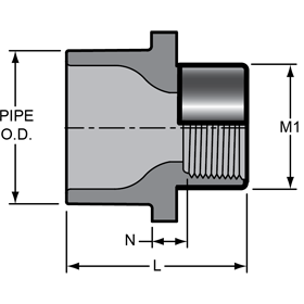 Female Spigot Adapter - Special Reinforced Reducing